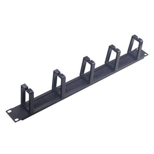 3X 1U 19 Inch Rack Cabinets Cable Management Network Network Brush Panel Five Ring Detachable Wire Manager Frame 2