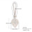 (White) Boho Cotton Curtain Tiebacks, 2PCS, No Tools Needed 1