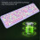 Wireless Keyboard Mouse Combo 2.4G Retro Multi Color Purple 9