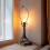 1Pack Bronze Lamp Harp Saddle Base for Table Lamps 8 Inch 5