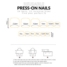 French Tip Fake Nails - Flexible & Long Lasting