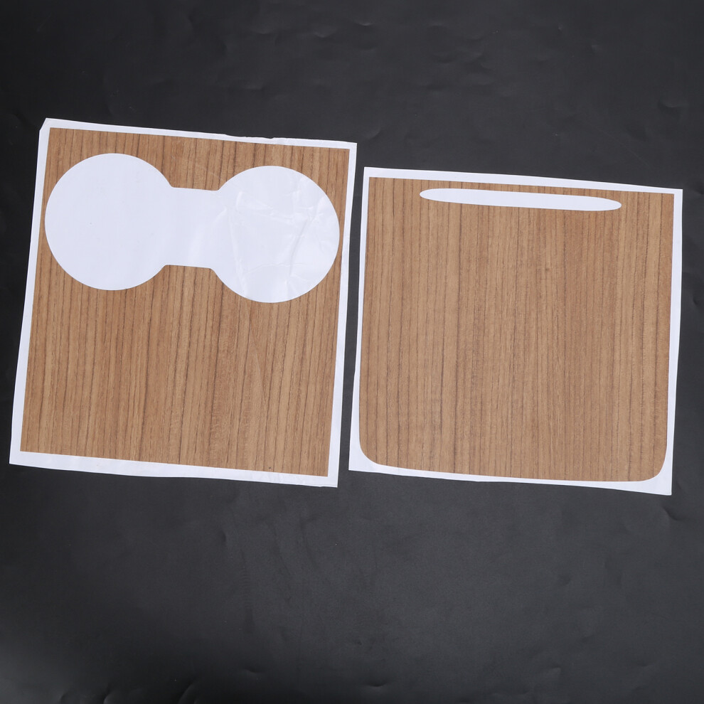 Anti-Scratch Tesla Console Film Wood Grain 7055741653629