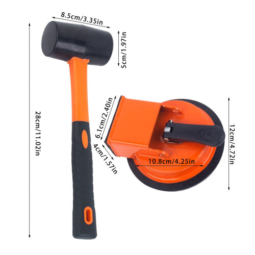 Rubber Hammer Suction Lifter for Floor and Tile Installation 2