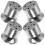 Cabinet Metal Legs Ergonomic Silver Adjustable 4 Pcs 3