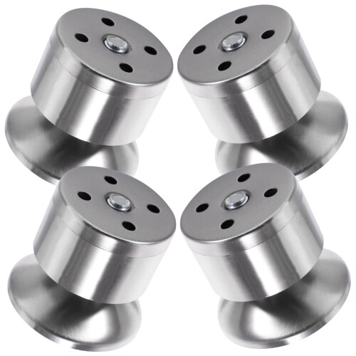 Cabinet Metal Legs Ergonomic Silver Adjustable 4 Pcs 2