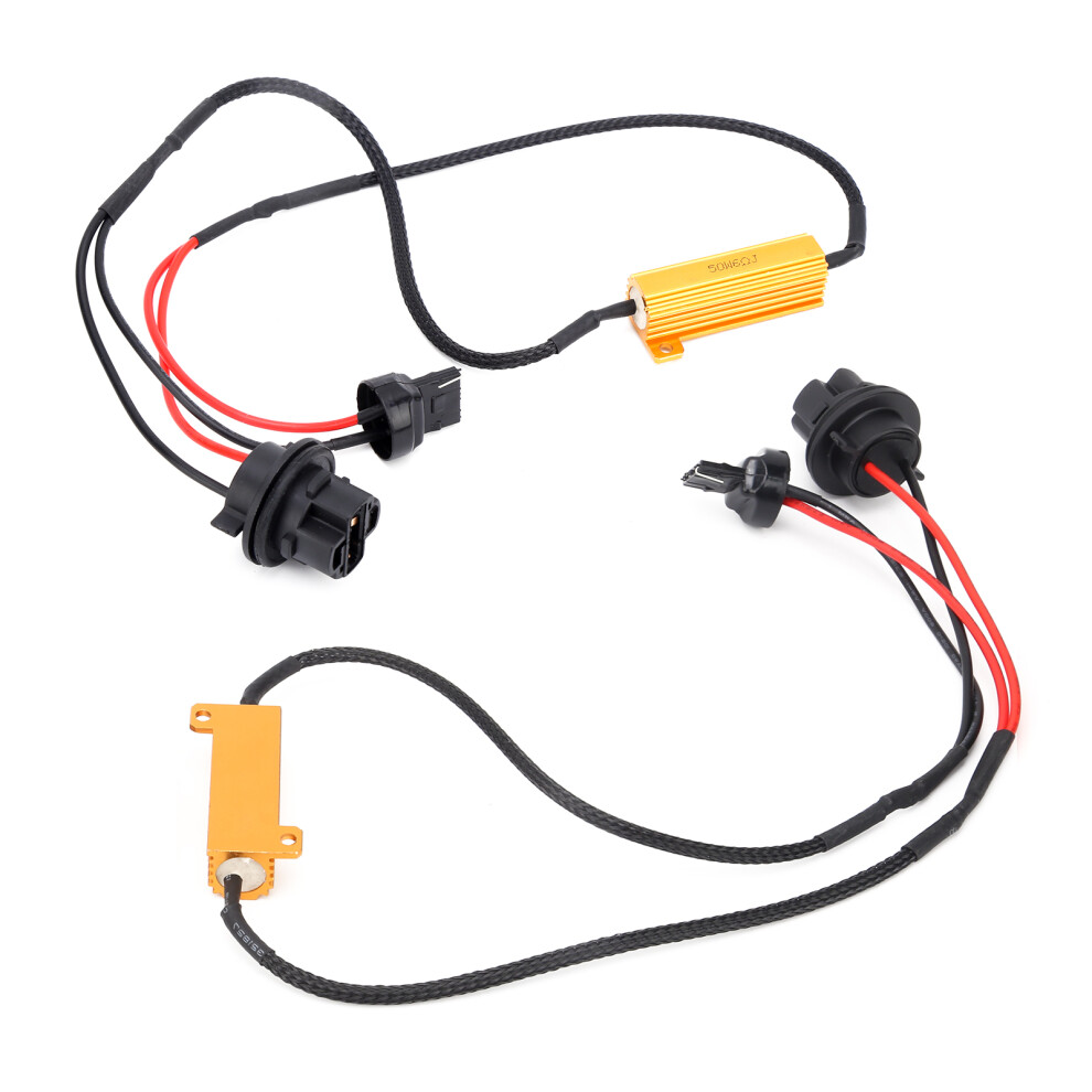 2Pcs 7440 Led Load Resistors 50W 6Î© For Headlights, Fog, Signals Light 7631390851854