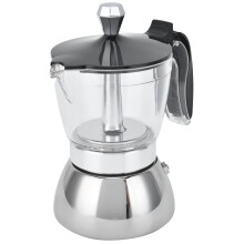 Stainless Steel 4-Cup Stovetop Moka Coffee Maker Robust Kitchen Espresso Tool