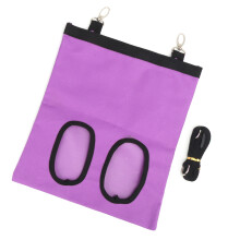 Lila Oxford Hängende Heuballen-Futtertasche für Kleintiere, 29x24,5 cm