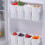 Fridge Food Sort Storage Box Plastic Multi-Use Kitchen Chopstickes Utensils Holder Bathroom Organizer 4Pcs White 5