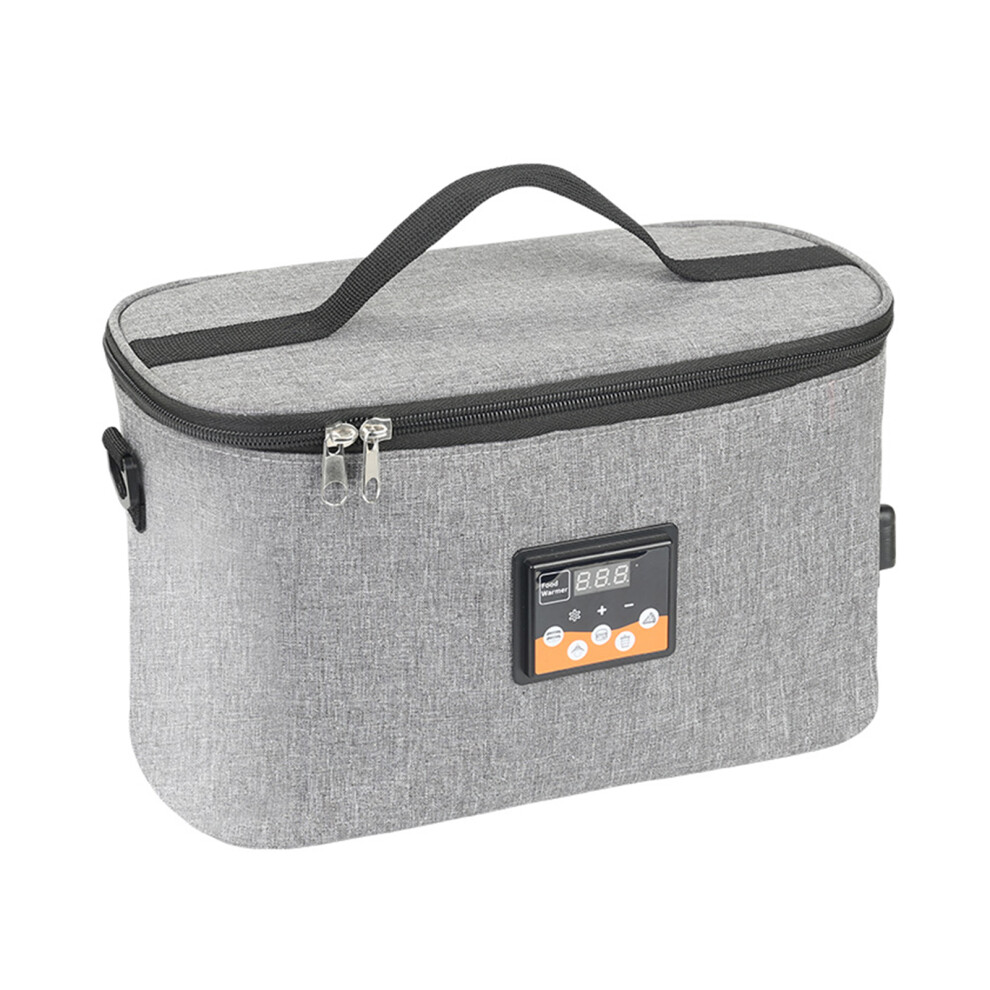 12V Portable Car Food Warmer 8L Mini Oven with Digital Temp Display in Grey