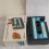 Tape Dispenser Pen Holder Retro Blue-Black 6