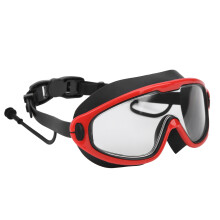Kinder Schwimmbrille Breitwinkel Antibeschlag UV-Schutz Schwarz & Rot