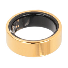 Gold Smart Ring Health Tracker with Sleep & Exercise Monitoring, IP67 Waterproof