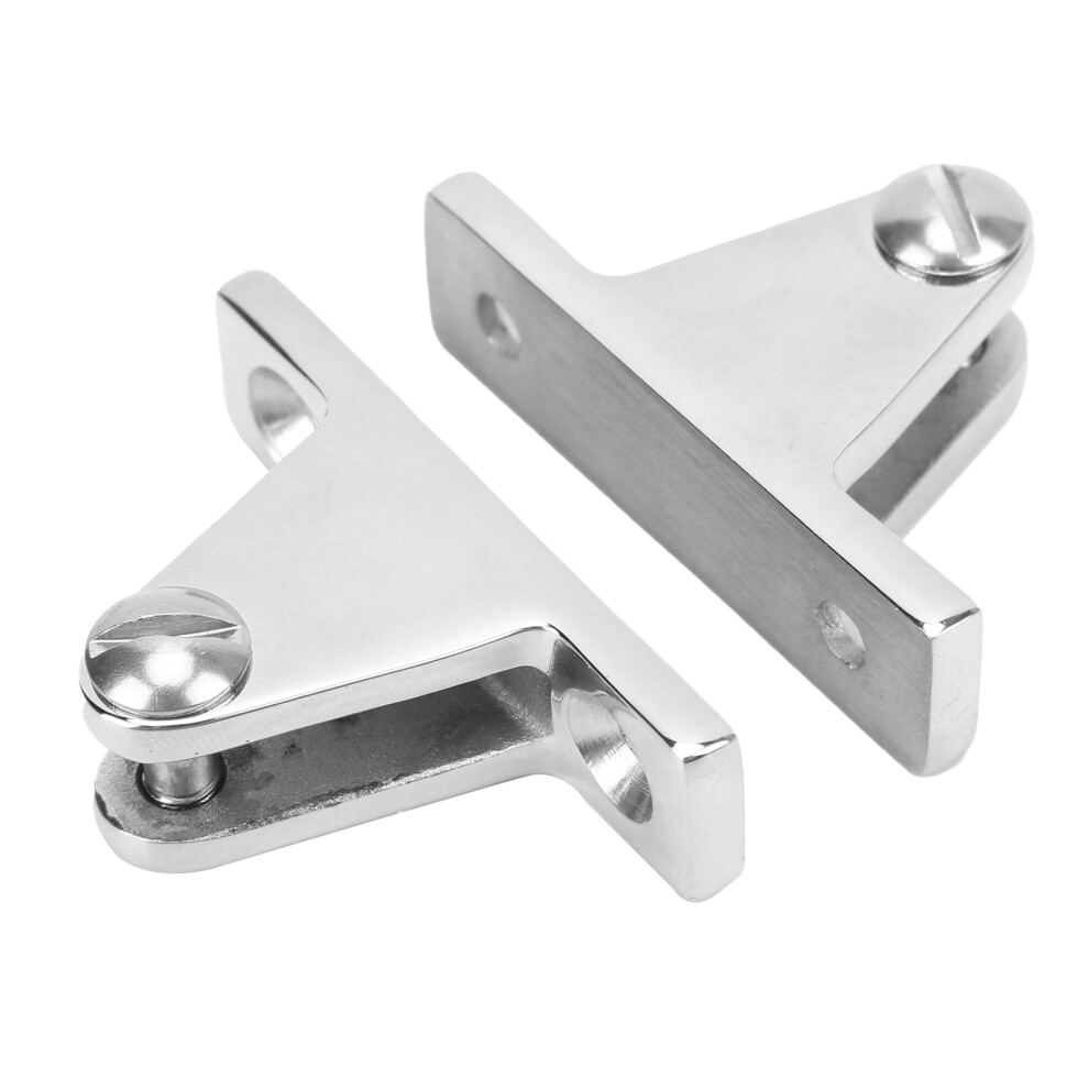 2Pcs Marine Stainless Steel Bimini Top 90 Deck Hinges For Boat And Rv 8791390853537