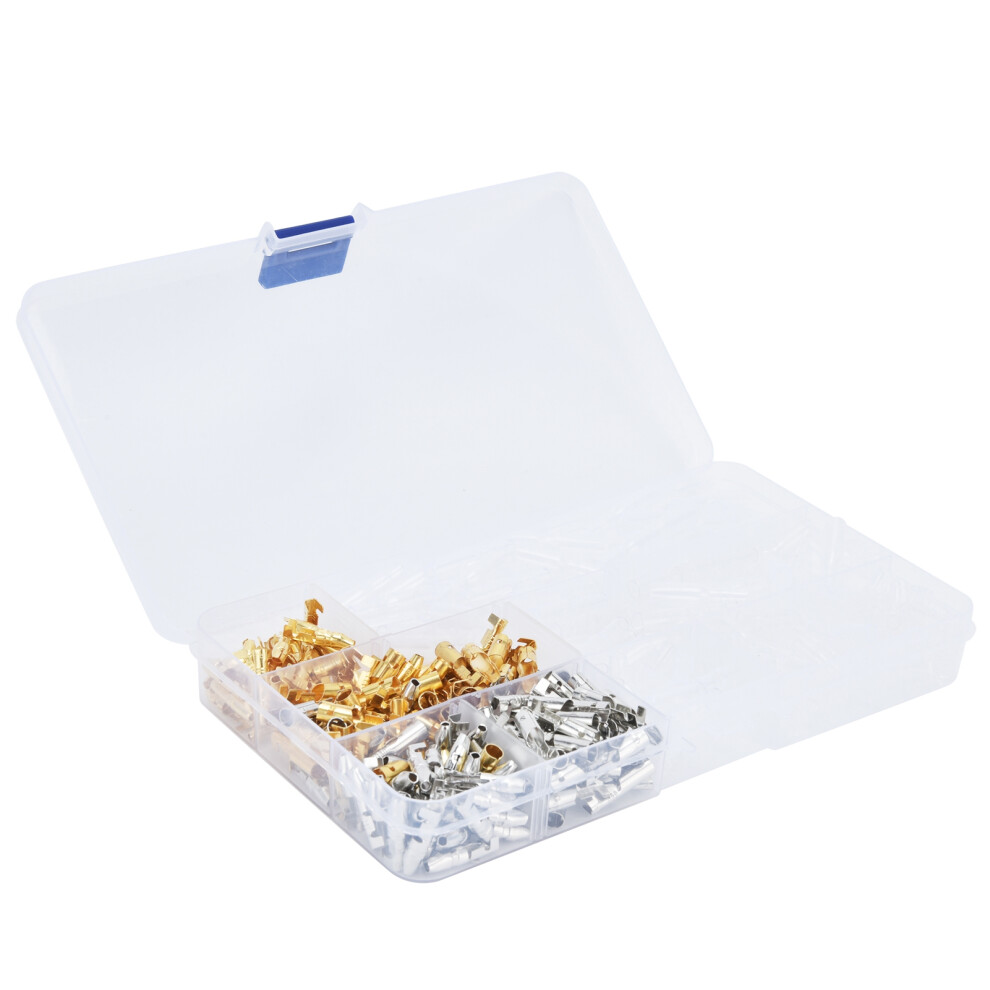 400Pcs Brass Automotive Wire Terminal Kit Male Female Insulating Sleeves 7661390853558