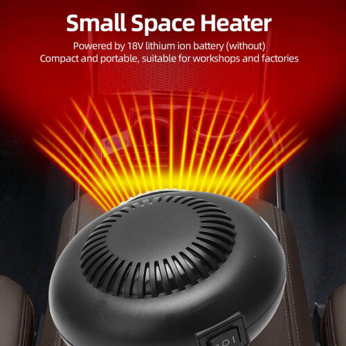 Portable Battery-Powered Space Heater with Thermostat, 2 2