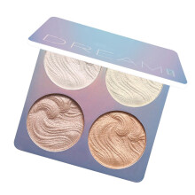 CmaaDu 4-in-1 Schimmer-Highlighter-Puder-Palette, Wasserdicht, 9,3 cm