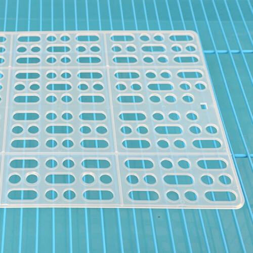 Rabbit Cage Mats Plastic Feet Resting Pads 2 Pack Set for Bunny Hamster 2