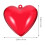 Fillable Heart Ornament Balls Red Plastic 10 pcs 2