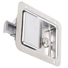 Easy Install Stainless Flush Mount Door Lock for RV Cabinets & Trailers