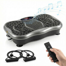 Trillingsplatform - INNOVAGOODS - Vivflow - Bluetooth - 99 niveaus - Elastische banden