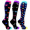 Breathable Women's Crew Socks, Running & Compression Socks – Purple 2