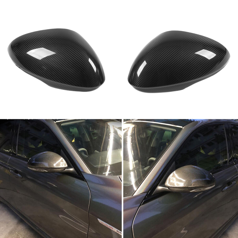 Forged Carbon Mirror Covers Giulia 2016-2021 7444352603404