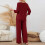 Γυναικεία Πιτζάμες σετ lounge 2Piece, ασορτί ρούχα, 2025 3/4 με μανίκια, φθινοπωρινά ρούχα, 4