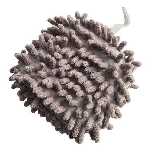 Super Absorbent Chenille Hand Towel Ball: Quick-Dry & Space-Saving Solution! 1