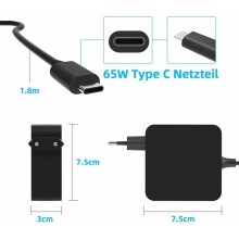 65W bærbar PC-lader, Asus Vivobook-lader USB Type C-lader for Lenovo ThinkPad, bærbar bærbar PC-lader med avansert hurtigladeteknologi for
