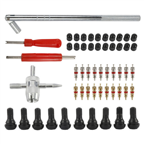 Automotive Tire Valve Core Puller Kit 54Pcs Valve Removal & Installation Tools 2