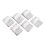 50 Pack Clear White Cable Adhesive Clips 2