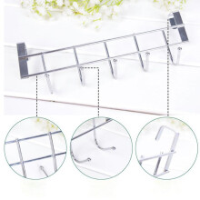 Gancho para colgar sobre la puerta compatible con marcos de puertas, percha multiusos de acero inoxidable para organizador de armario de baño,