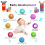 Soft Newborn Rattle Socks Set with Wrist and Ankle Rattles 5