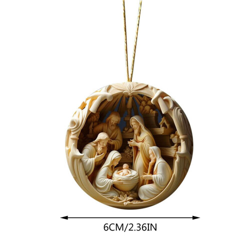 Enfeite de Natal 3D Presépio (1 peça) 2