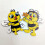 Wooden Bee Craft Embellishments Multicolor 20 Pack 6