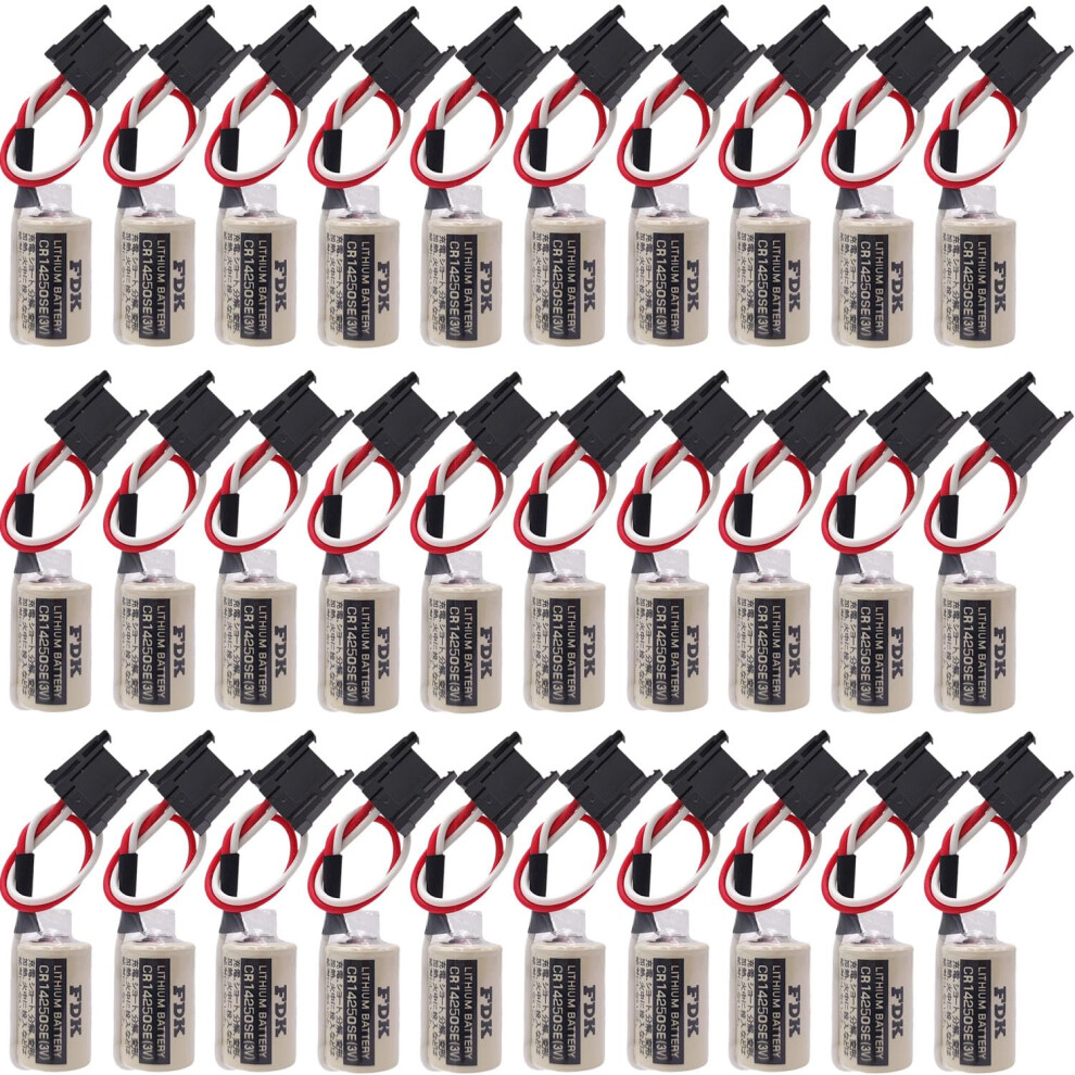 (30Pack) Cr14250se 3V Lithium Plc Backup Battery Replacement For Allen Bradley Slc500, Longlasting Power 9092120234992
