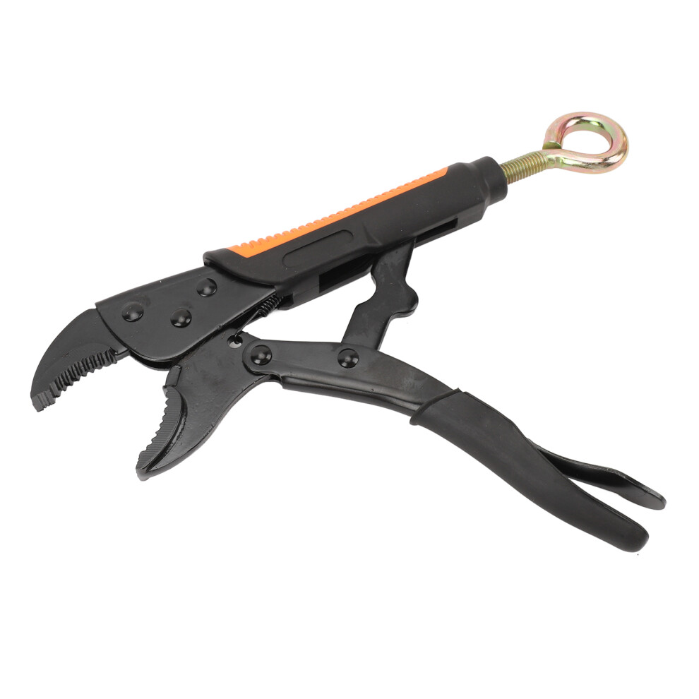 10 Inch Adjustable Locking Pliers With Curved Jaw, Carbon Steel Clamp 8731390856060