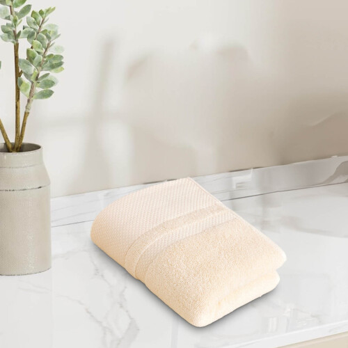 Serviette de bain en coton doux et absorbant 34 x 75 cm 1