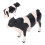 Cow Figurine Black and White Cattle Statue 1 Piece 2