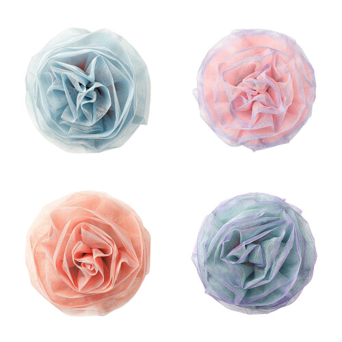 Large 30cm Rose Shape Bath Scrubber Ball for Luxurious Bubble-1 1