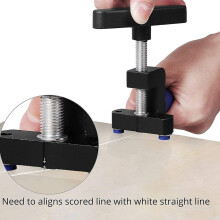 Professionelles 2-in-1-Werkzeugset zum manuellen Schneiden von Fliesen und Glas, Klingen aus Wolframstahl für Heimwerkerarbeiten, ergonomischer