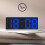 LED Digital Alarm Clock with Large Display, White Frame – Compatible with Bedroom, Kitchen & Study 3