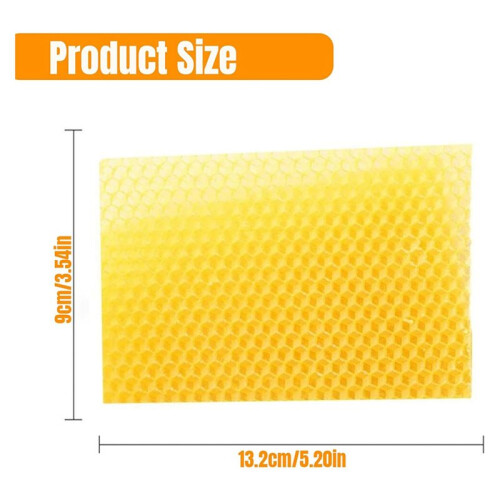 Beeswax Sheets 90Pcs Beeswax Foundation Sheets Wax Foundation for Bee Frames Natural Honeycomb Sheets Beeswax Sheets 2
