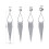 Ear Plug Tunnel Tassel Dangle Jewelry 2 Pcs 5