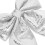 Intricately Designed Bow Hanging Ornaments for Christmas Silver 1Set 3