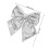 Intricately Designed Bow Hanging Ornaments for Christmas Silver 1Set 5