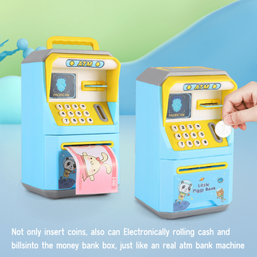 Μίνι ATM Χρηματοκιβώτιο για Παιδιά, Ηλεκτρονικό Ταμιευτήριο με Ήχους για Αγόρια 1