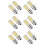 12 Pack 4W Dimmable LED E17 Microwave Oven Bulb , Daylight 6000K 40W Halogen Equivalent Light ,Ceramic E17 LED Bulb 2