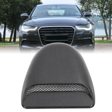 Universal Carbon Fiber Style Hood Scoop, 385x350x45mm, ABS